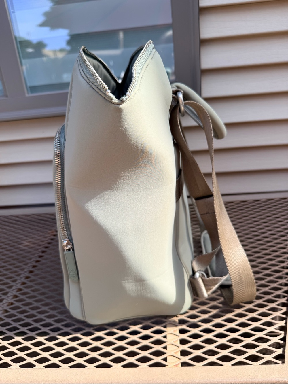 Freshly Picked Seoul Diaper Bag Backpack Neoprene Machine Washable on Olive - Picture 9 of 16
